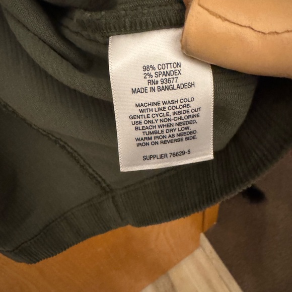 Olive Green Corduroy Jacket - Picture 4 of 6